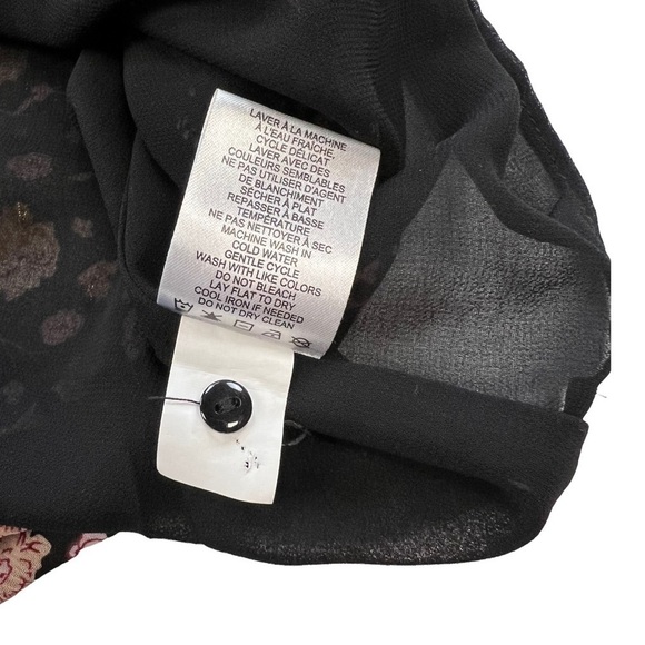 Rachel Zoe Moody Floral Oversized Ruffle Puff Sleeve Size S - Picture 6 of 12